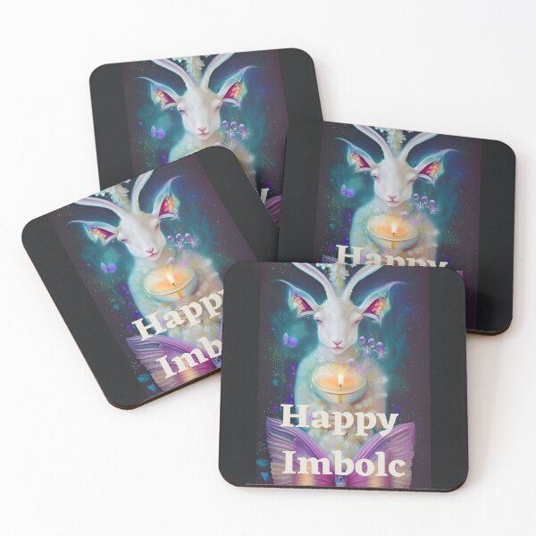 Item preview, Happy Imbolc magic lamb with a candle designed and sold by rockate.