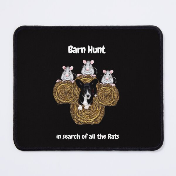 Item preview, Copy of Funny Barn Hunt - in search of all the rats with a cute black and white Corgi designed and sold by Just4doglovers.