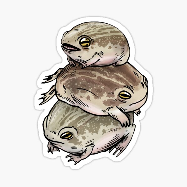 Cinnamon Roll Rain Frog Sticker – The Serpentry