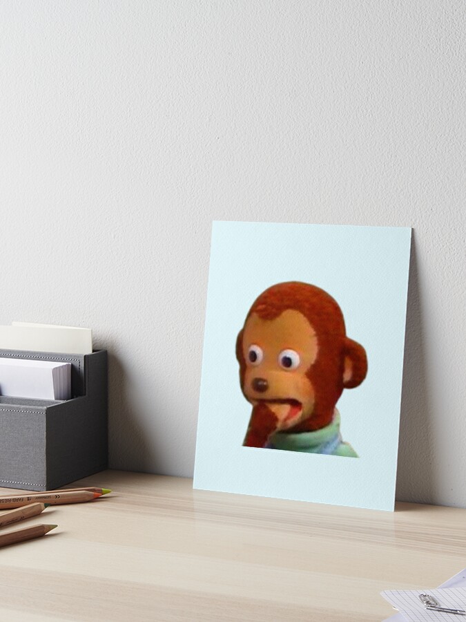 Monkey Stare Meme Poster for Sale by JENNIL1