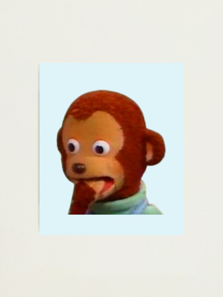 Monkey puppet meme | Photographic Print