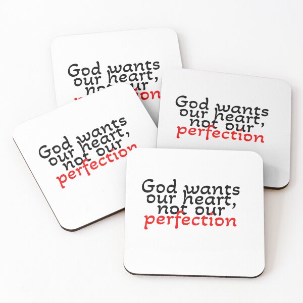 Item preview, God wants our heart, not our perfection  designed and sold by Artgaus1.