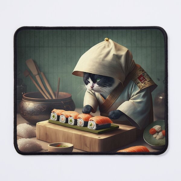 Item preview, Cat as a Sushi Chef 3 designed and sold by fantasyparadise.