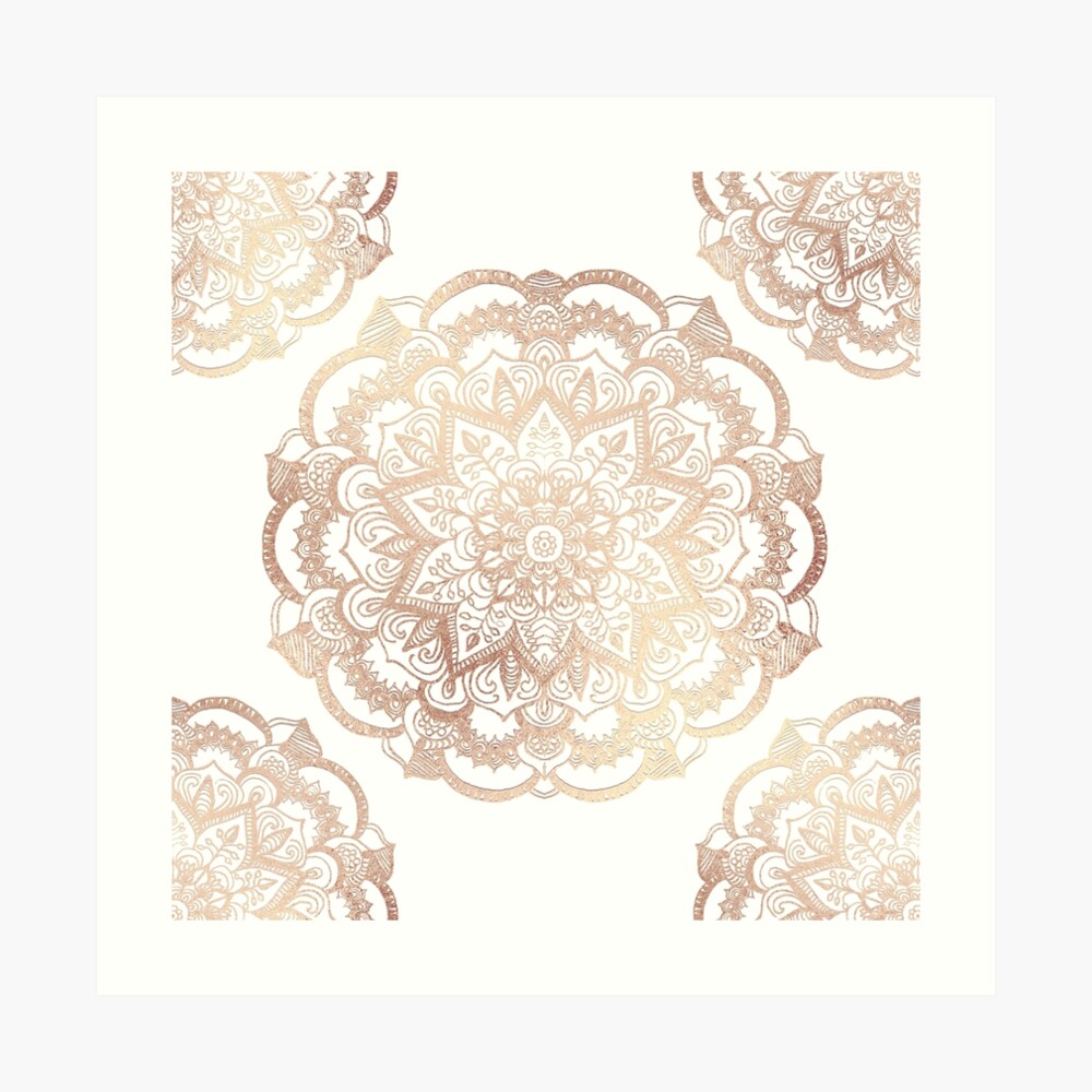 Mandala Gold Shine I Art Print