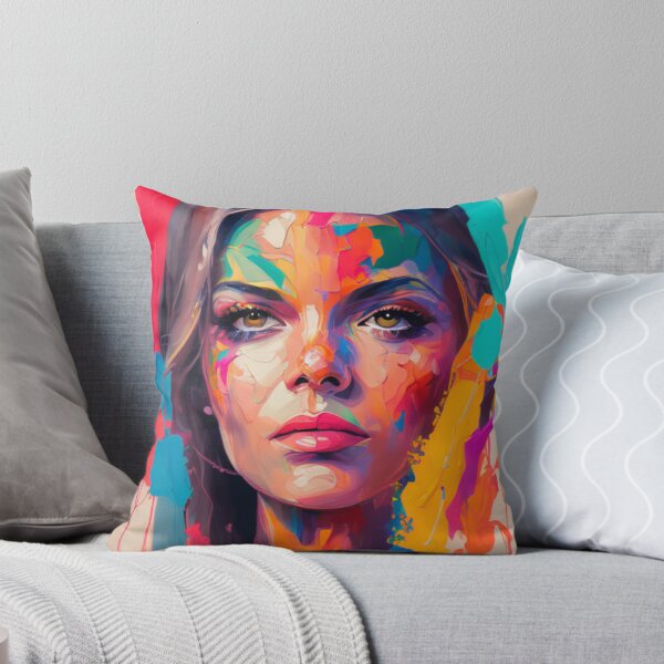 Item preview, Vibrant Portrait - Colorful Complexion - Oil Painting Masterpiece designed and sold by WBP Mart.