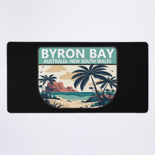 Item preview, Byron Bay Australia Retro Emblem designed and sold by KrisSidDesigns.