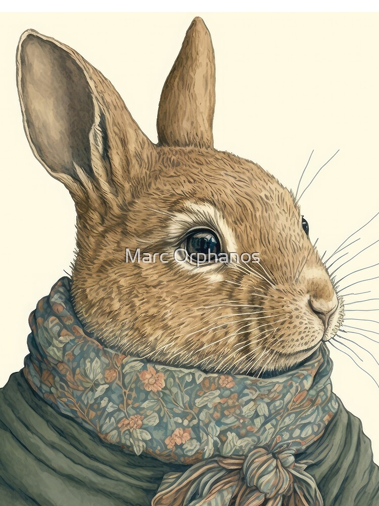 Thumbnail 3 of 3, Scarf, Wayfaring Rabbit designed and sold by themeco.