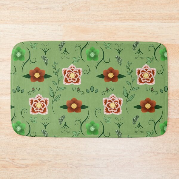 Item preview, Hellebore Garden Pattern in Green designed and sold by PaperRain.