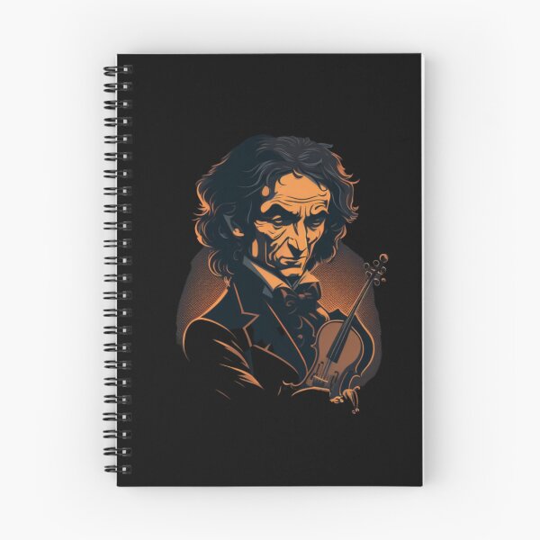 Item preview, Paganini cartoon designed and sold by Musicianst0re.