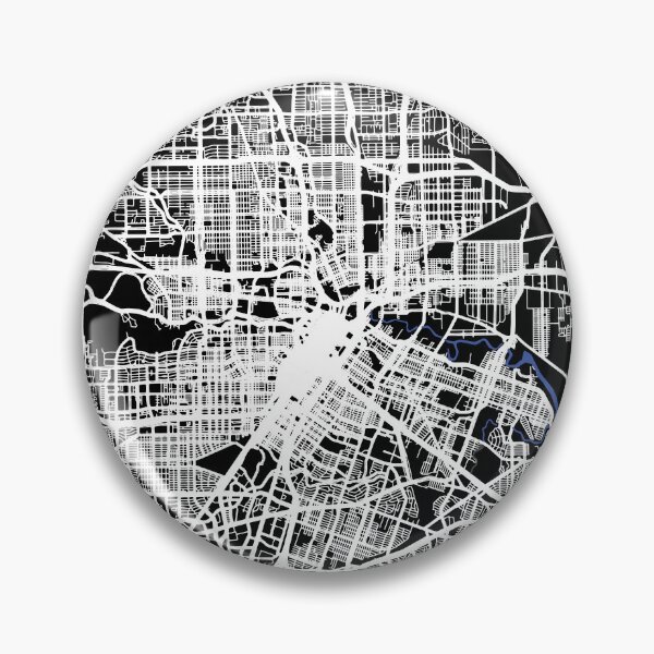 Item preview, Houston Texas TX city map black and white designed and sold by gifts-ideas.