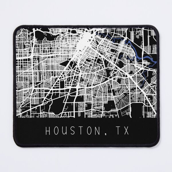 Item preview, Houston Texas TX city map black and white designed and sold by gifts-ideas.