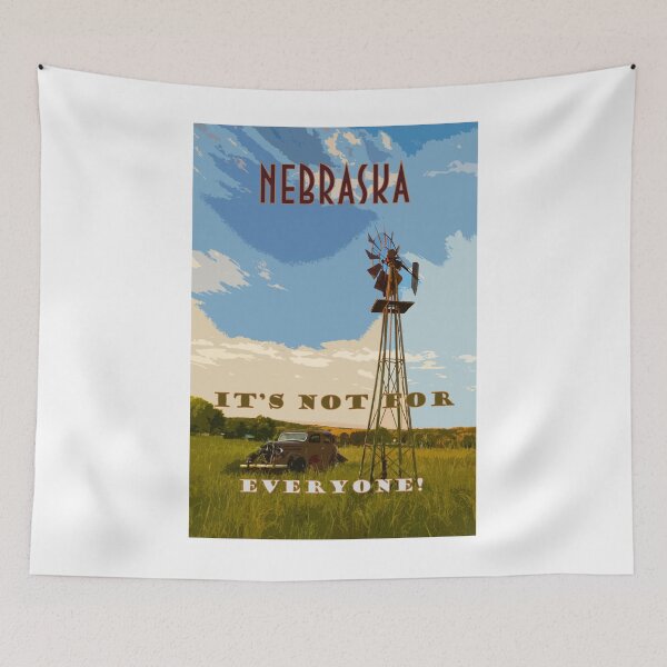 Item preview, Nebraska Funny Travel Poster designed and sold by loggeron30.