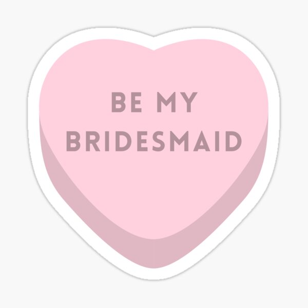 Item preview, bridesmaid heart designed and sold by tgilooly.