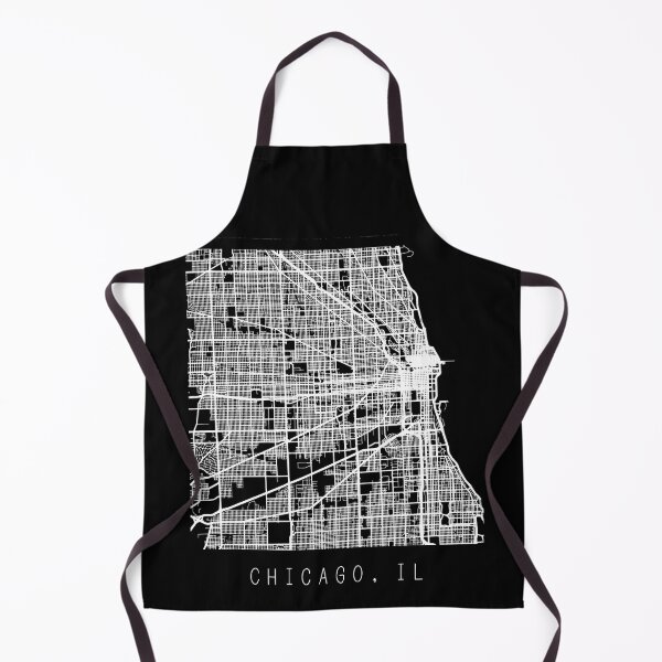 Item preview, Chicago Illinois IL city map black and white designed and sold by gifts-ideas.