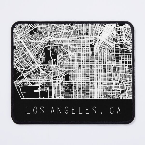 Item preview, Los Angeles California CA city map black and white designed and sold by gifts-ideas.
