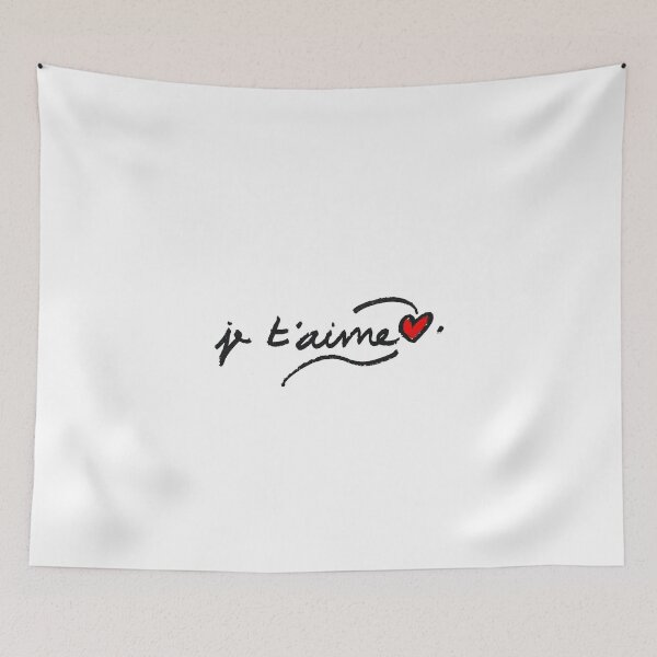 Item preview, hand written je t`aime   designed and sold by kallyfactory.