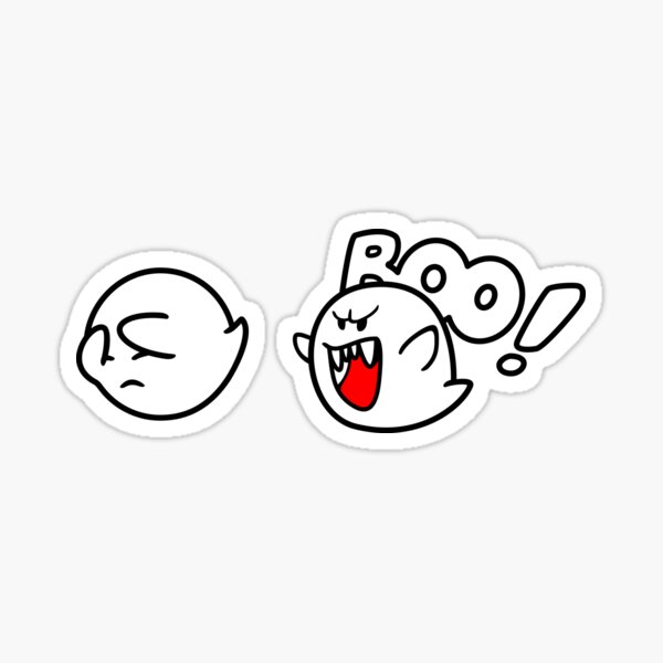 Boo! Super Mario World Sticker