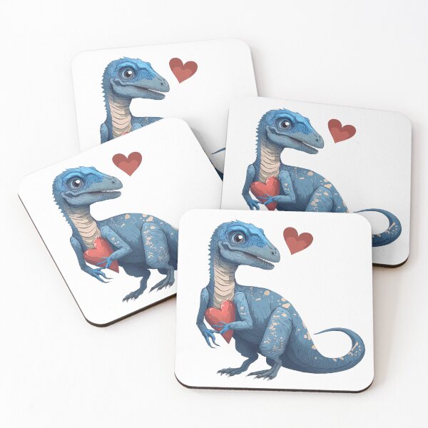 Item preview, Valentine's Day Dinosaur velociraptor designed and sold by Snazzmatazz.