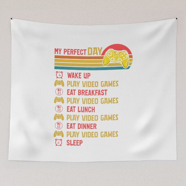 Item preview, Funny My Perfect Day Video Games Cool Gamer Gaming Boys Men designed and sold by Best Designer.