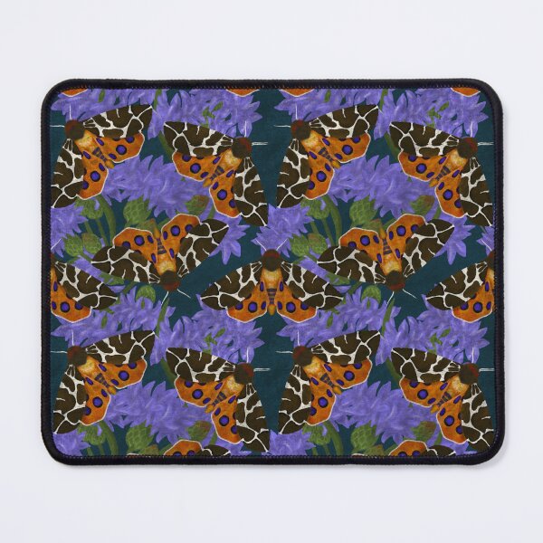 Item preview, Tiger Moths and Cornflowers in Teal designed and sold by MeganSteer.