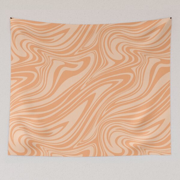 Item preview, Groovy Swirling Liquid Pattern - Pastel Terracotta designed and sold by Charredsky.