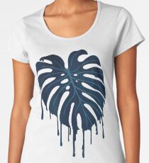 Monstera Melt (in Green) Women's Premium T-Shirt