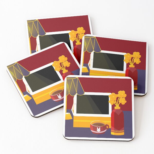 Item preview, Red Wall, Blue Table, and the Red Cup of Coffee designed and sold by Moyanana.