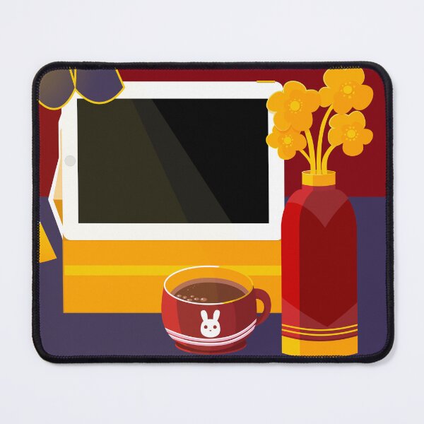 Item preview, Red Wall, Blue Table, and the Red Cup of Coffee designed and sold by Moyanana.