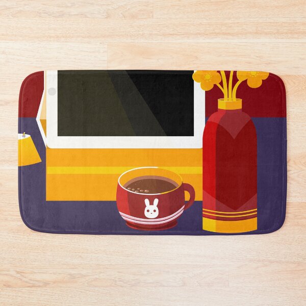 Item preview, Red Wall, Blue Table, and the Red Cup of Coffee designed and sold by Moyanana.