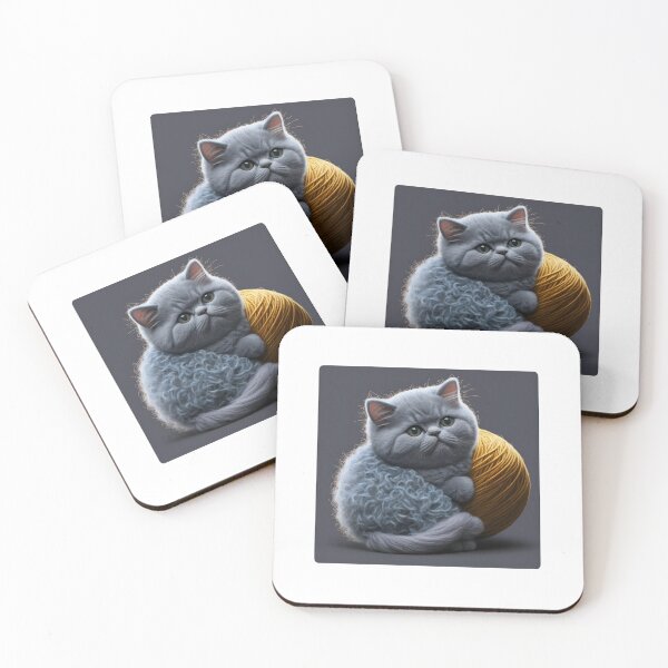 Item preview, Funny And Cute Cat With A Ball Of Wool designed and sold by youngle.