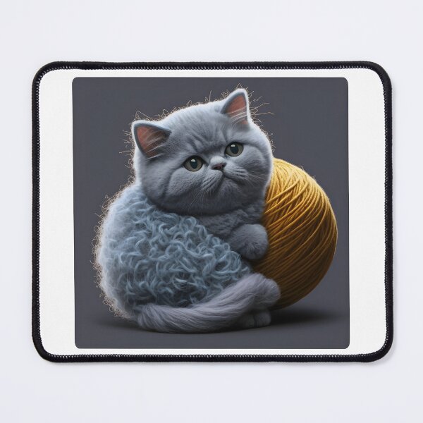 Item preview, Funny And Cute Cat With A Ball Of Wool designed and sold by youngle.