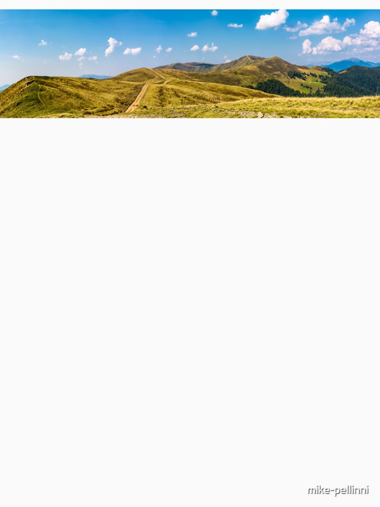 footpath through rolling hills of mountain ridge by mike-pellinni
