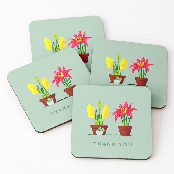 Item preview, Decorative Spring Flowerpots Thank-You designed and sold by Magia Design.
