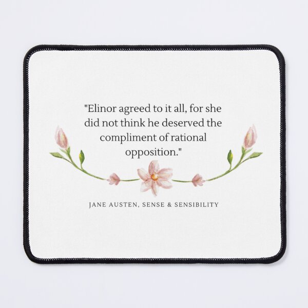 Item preview, Sense & Sensibility Quote designed and sold by Little Owlet Art.
