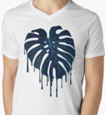 Monstera Melt (in Green) Men's V-Neck T-Shirt