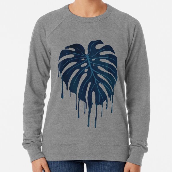Monstera Melt (in Green) Lightweight Sweatshirt