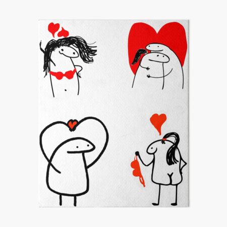 Boneco meme love | Art Board Print