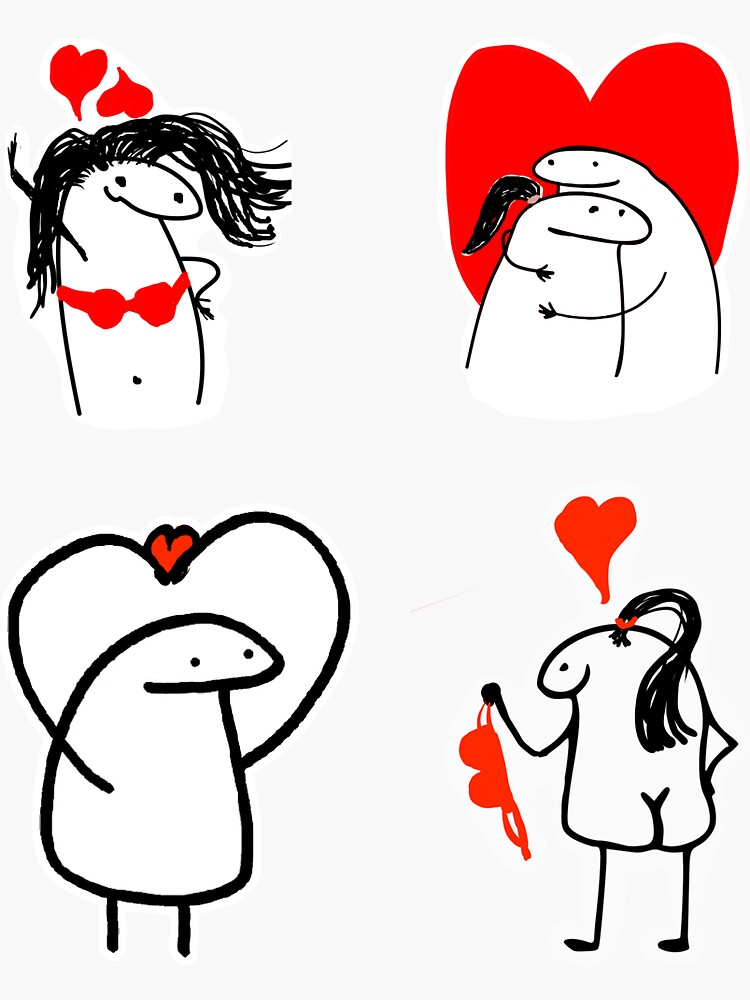 Pegatina Set Stickers Flork Meme Love 1 De Henrybenedetti Redbubble