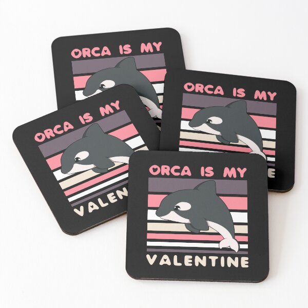 Item preview, Orca Is My Valentine designed and sold by CandyDroidMerch.