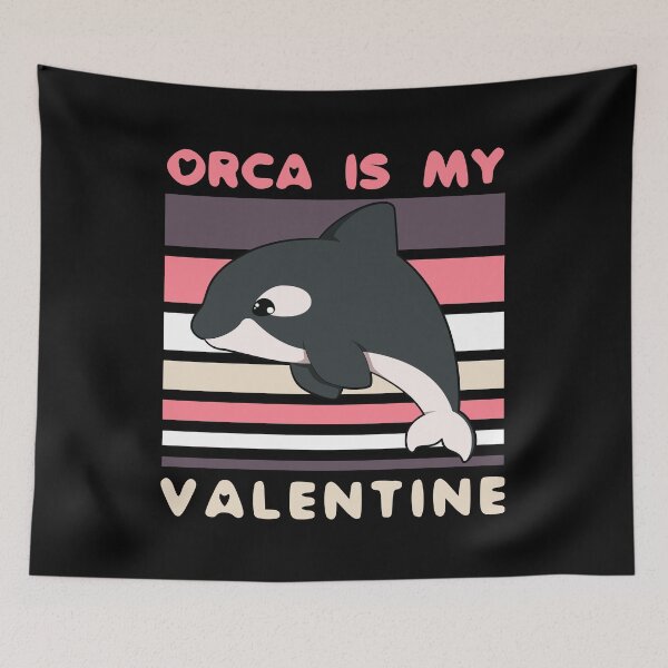 Item preview, Orca Is My Valentine designed and sold by CandyDroidMerch.