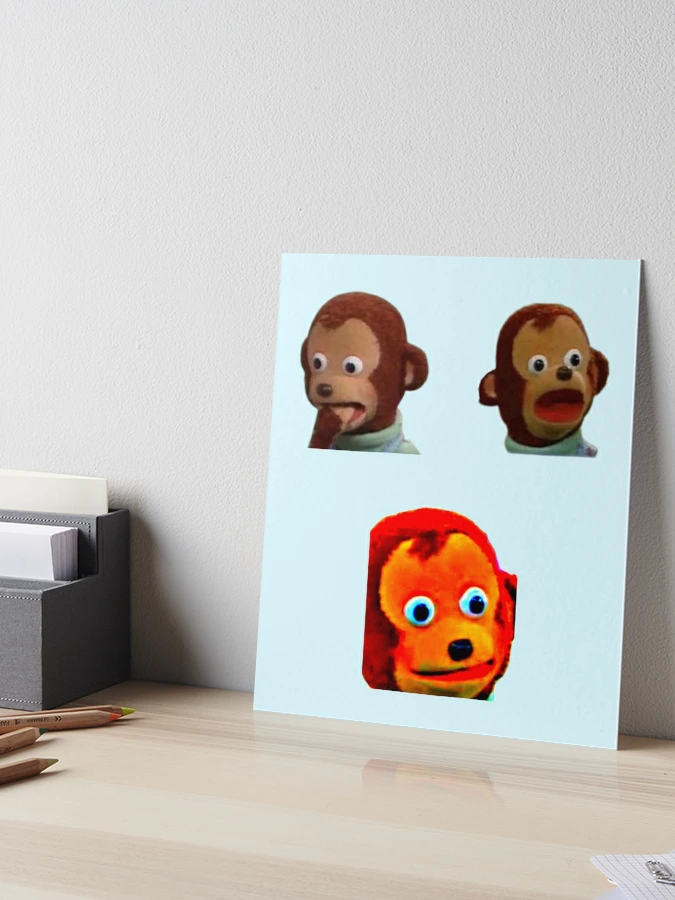 Monkey Stare Meme Art Print for Sale by JENNIL1