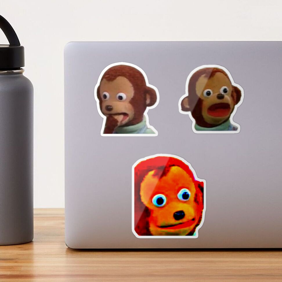 Puppet Monkey Meme Sticker Funny Sticker Decorative 