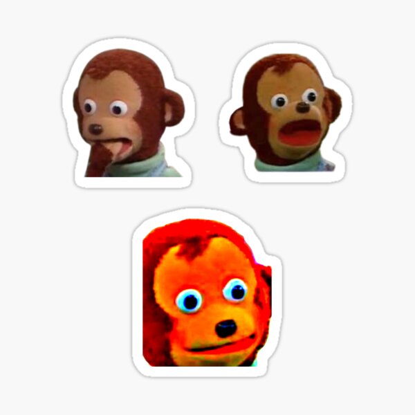 Funny Emotes-memes Svg Monkey Puppet Reaction Meme Clumsy Look -  Sweden