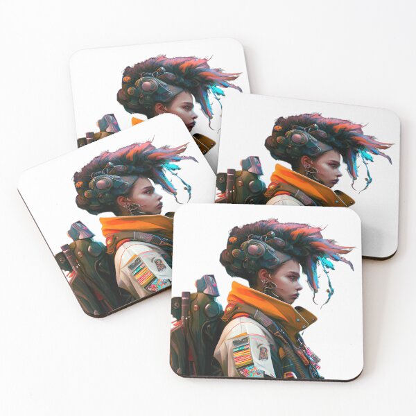 Item preview, Cyberpunk Girl designed and sold by hennahsheikh.