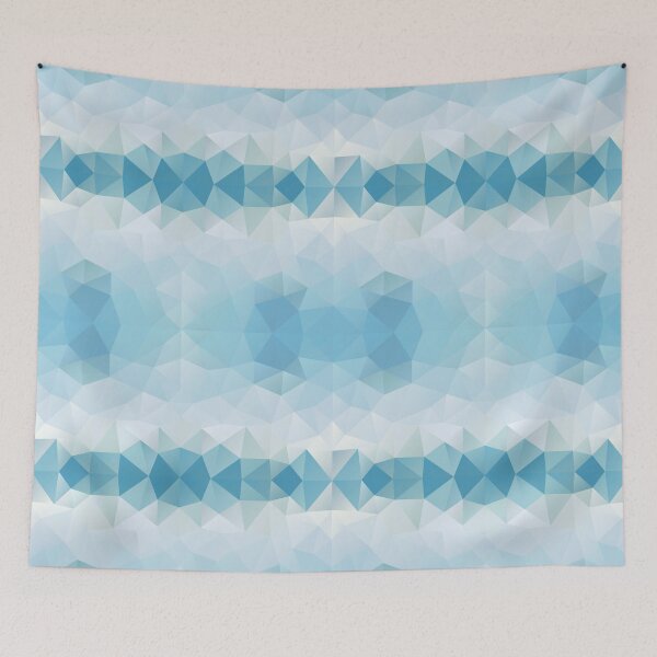 Item preview, Triangles design in soft blue colors designed and sold by nessikk.