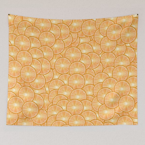 Item preview, All Over Orange Citrus Slice Pattern designed and sold by Deborah Camp.