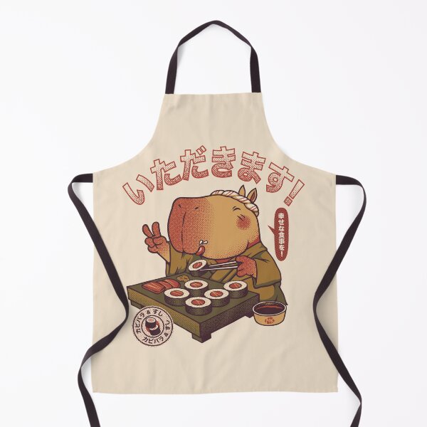 Item preview, Sushi Chef Cute Capybara by Tobe Fonseca designed and sold by Tobe Fonseca®.