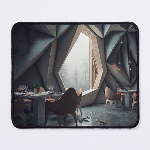 Artikelvorschau, futuristische Innenarchitektur eines Restaurants entworfen und verkauft von BIBIHOX.