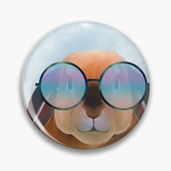 Item preview, Funny Rabbit Bunny Colorful Glasses Animal Art designed and sold by InovArtS.