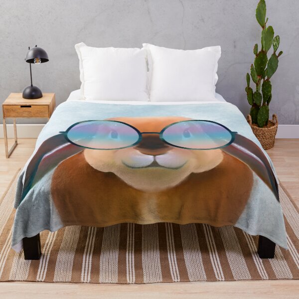 Item preview, Funny Rabbit Bunny Colorful Glasses Animal Art designed and sold by InovArtS.